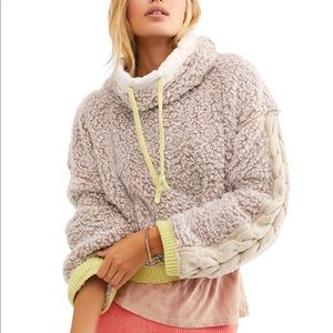 Free people fuzzy teddy sweater